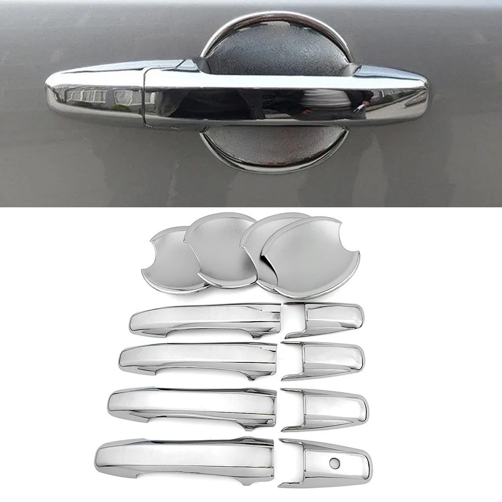 

Для Honda Civic 2006-2011 Gen автомобильная внешняя дверная ручка, накладка и крышки дверной чаши, защита от царапин, хромированный декор