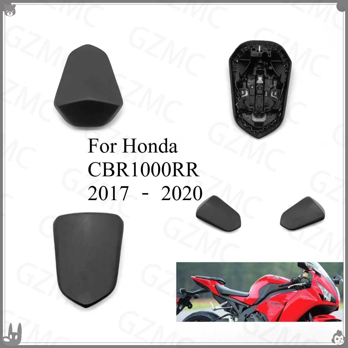 

Подушка заднего сиденья мотоцикла для Honda CBR1000RR 2017 2018 2019 2020, задняя подушка пассажира, чехол на сиденье, аксессуары