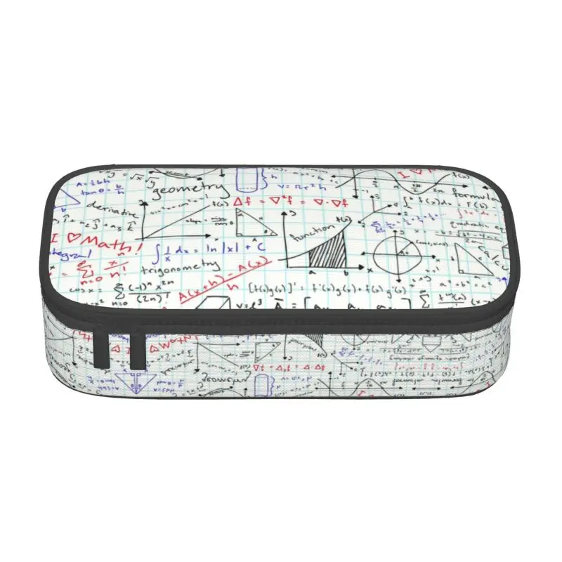 Custom Math Homework Cute Pencil Cases Boys Gilrs Large Capacity Mathematical Mathematics Teacher Pencil Bag School Supplies