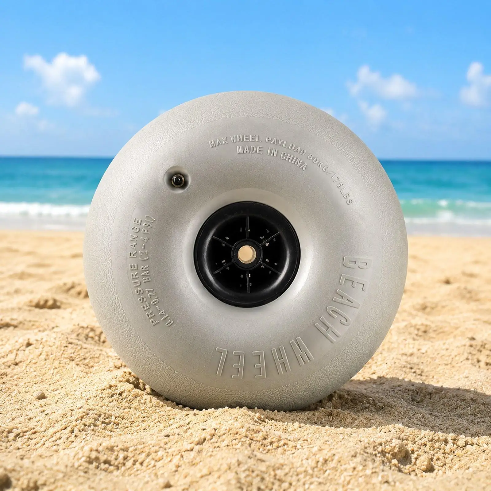 16 inch Balloon Wheels, Heavy Duty Beach Inflatable Wheel for Fishing Cart, Canoe Cart