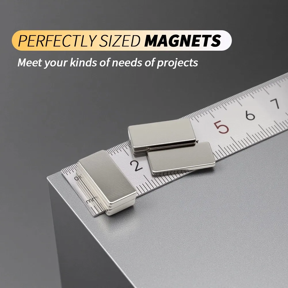 20x10x2mm Square Neodymium Magnet Block N35 NdFeB Magnets Strong Rectangle Magnets for DIY Craft Tool Holding Home Workshop
