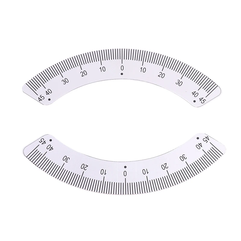 1/2pcs Angle Plate Scale Ruler 45 Degree Angle Arc M1197 Protractors Milling Machine Part - Measuring Gauging Tools