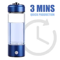 420ML Japanese Titanium Quality Hydrogen-Rich Water Cup Ionizer Maker Generator Two Use Super Antioxidants ORP Hydrogen Bottle