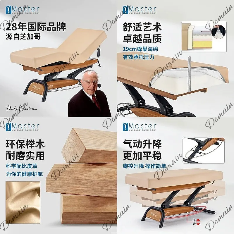MASTER Electric SPA Beauty Bed Multifunctional Massage Table for Salon Clinic Facial Therapy