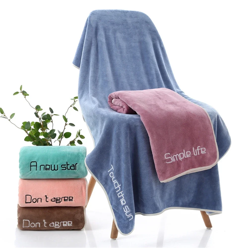 

Super Absorbent Large Towel Thicked Bath Towel Soft Bathroom Towels Comfortable Beach Towel Large Shower Towel Microfiber Towel