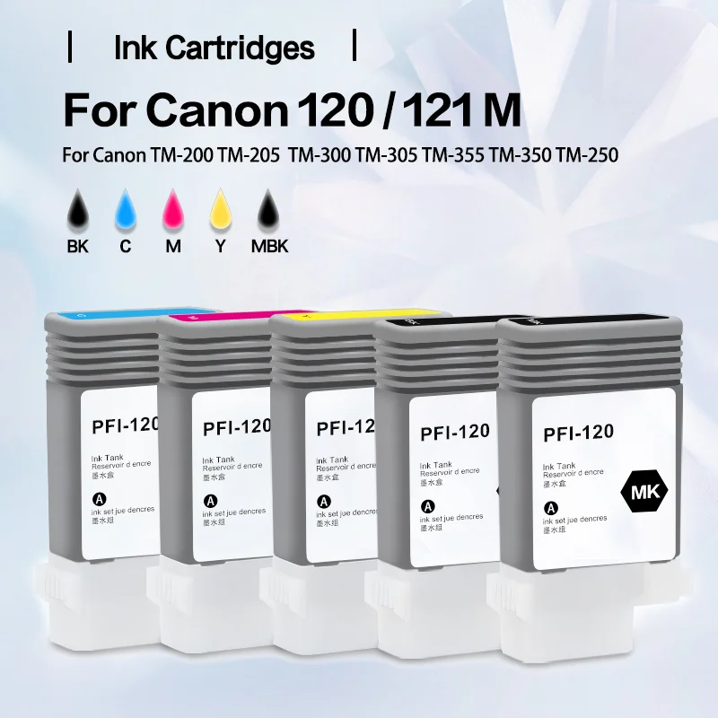 PFI-120 PFI120 PFI121M Ink Cartridge For Canon imagePROGRA iPF TM-200 TM-205 TM-300 TM-305 TM-250 TM-350 TM-355 Printer