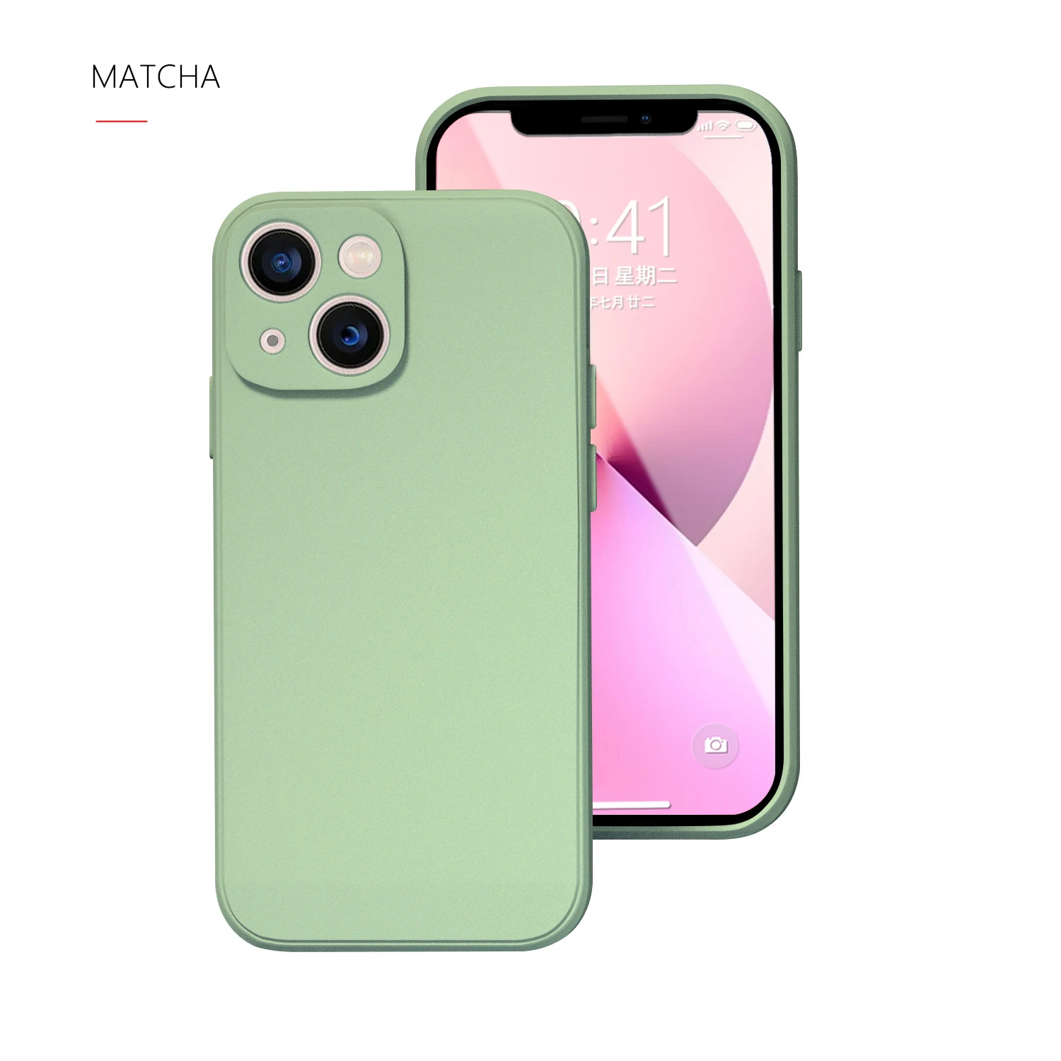 Handyhülle für iPhone 14 Plus 13 12 Mini 11 Pro Max Xs X Xr 7 8 Candy Color Square Liquid Silicone Soft Protector Back Cover – Detail 12