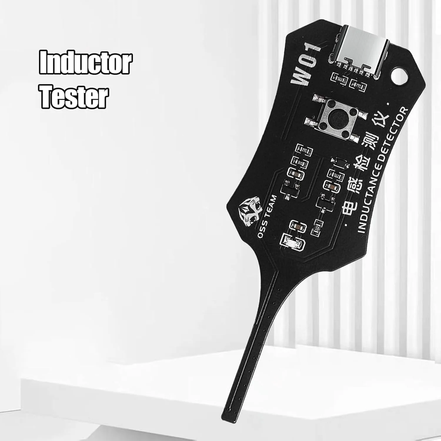 W01 Inductor Detector Tool Motherboard Coil Tester for Phone Motherboard Repair Electromagnetic Induction Quick Fault Check