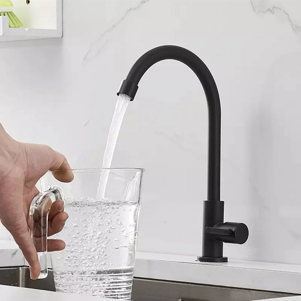 Purificador de agua de cocina de acero y plástico, grifo con orificio de una sola palanca, lavabo frío, lavabo de baño, grifo giratorio para baño