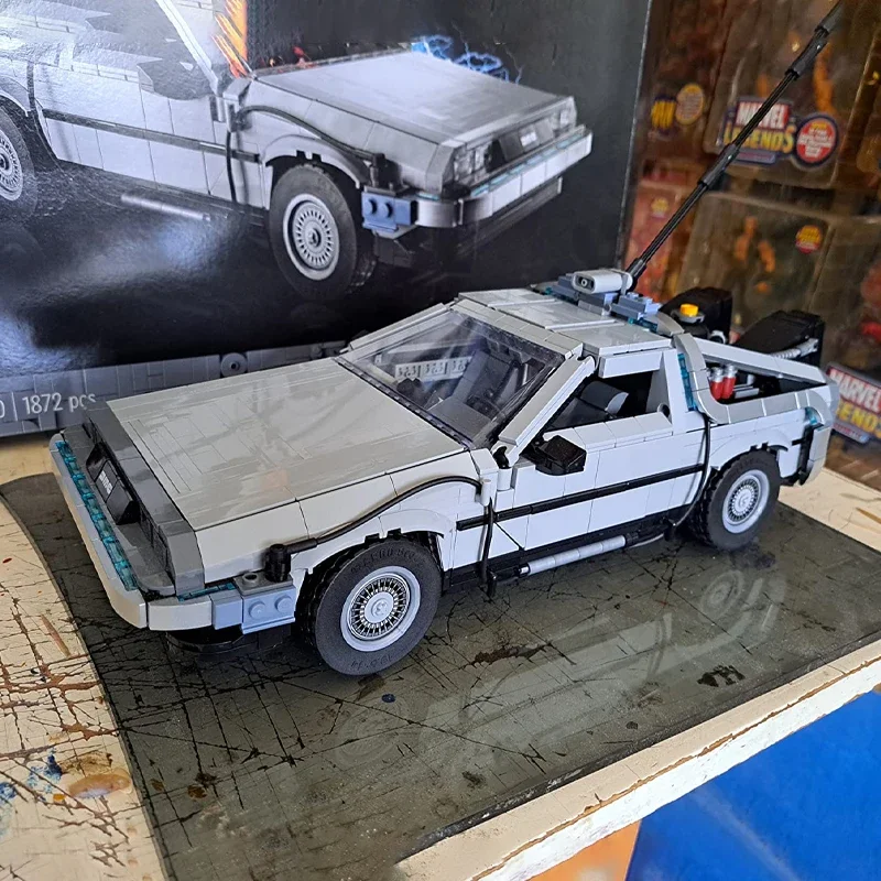 

Совместимый 10300 «Назад в будущее», автомат времени DeLorean, строительные блоки, строительные автомобильные кирпичи, игрушки для детей, подарки