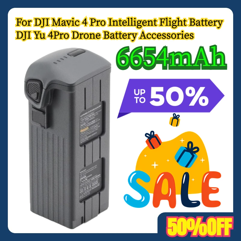 

For DJI Mavic 4 Pro Intelligent Flight Battery DJI Yu 4Pro Drone Battery Accessories 6654mAh