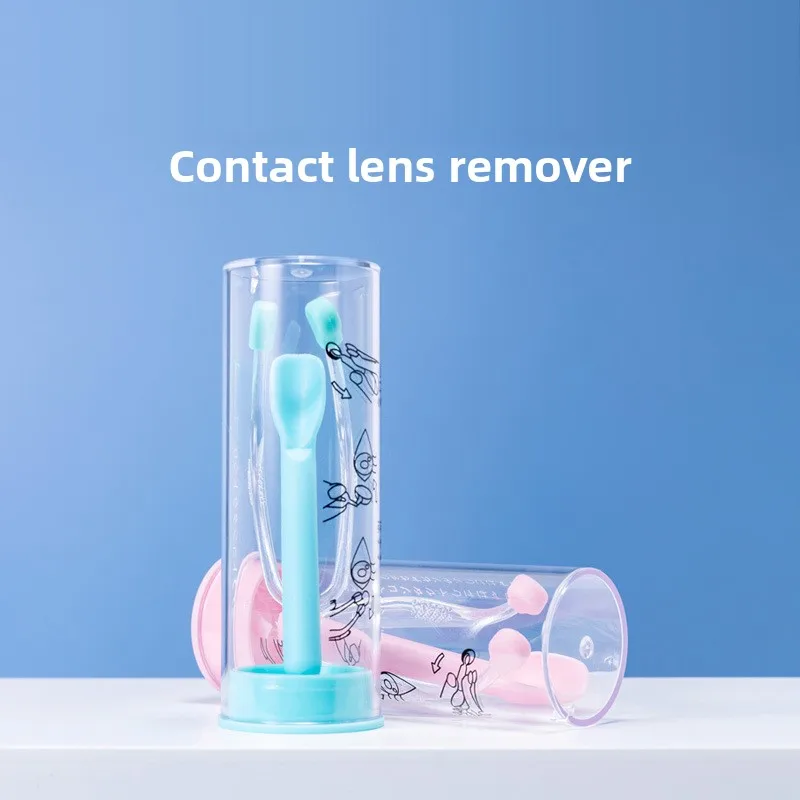 

Soft Contact Lens Application Kit, Silicone Tweezer & Suction Cup Tool, Easy Insert & Removal Aid for Lenses