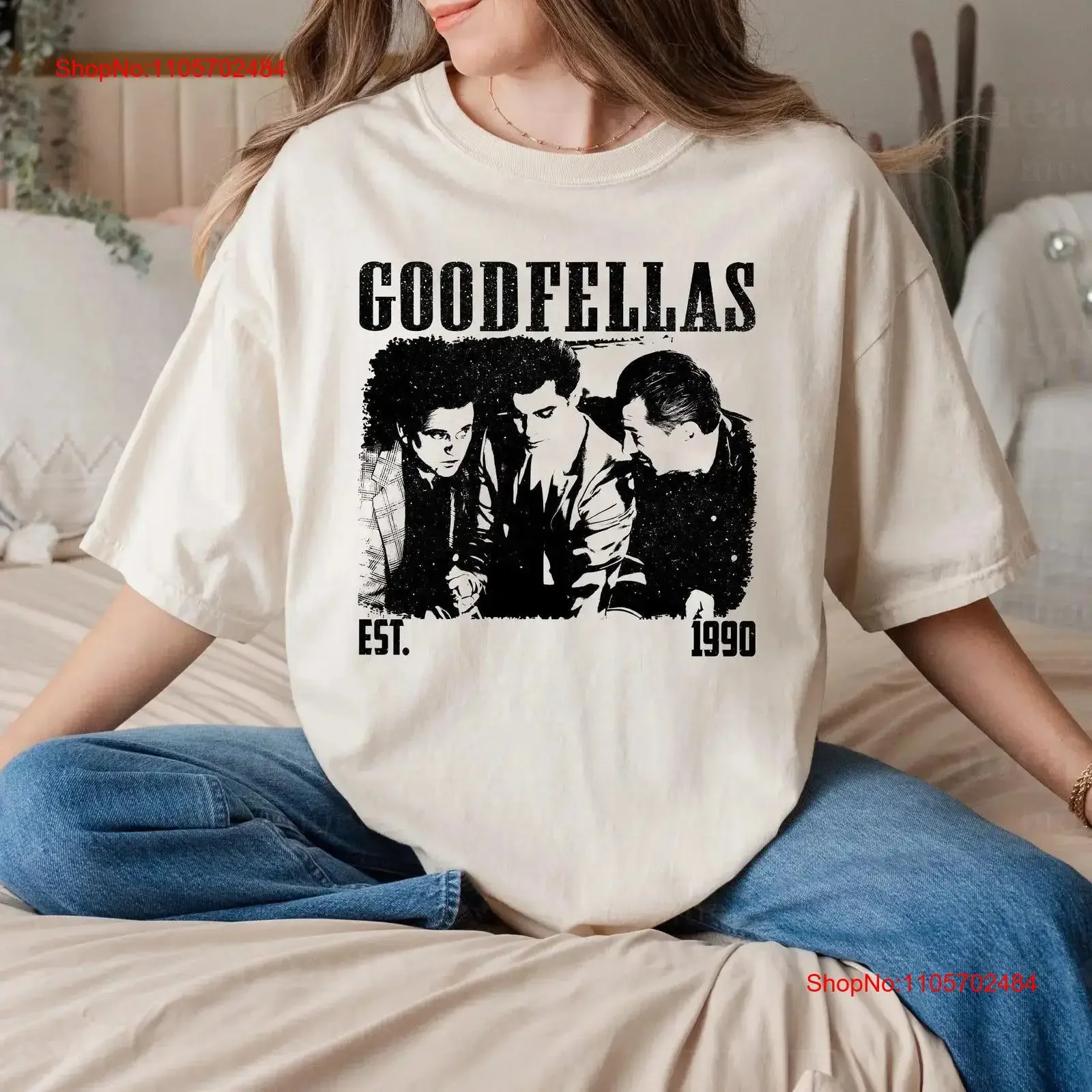 Goodfellas T Shirt Movie Retro Film Vintage Classic s for him Christmas vintage Washed Comfortable streetwear Breathable