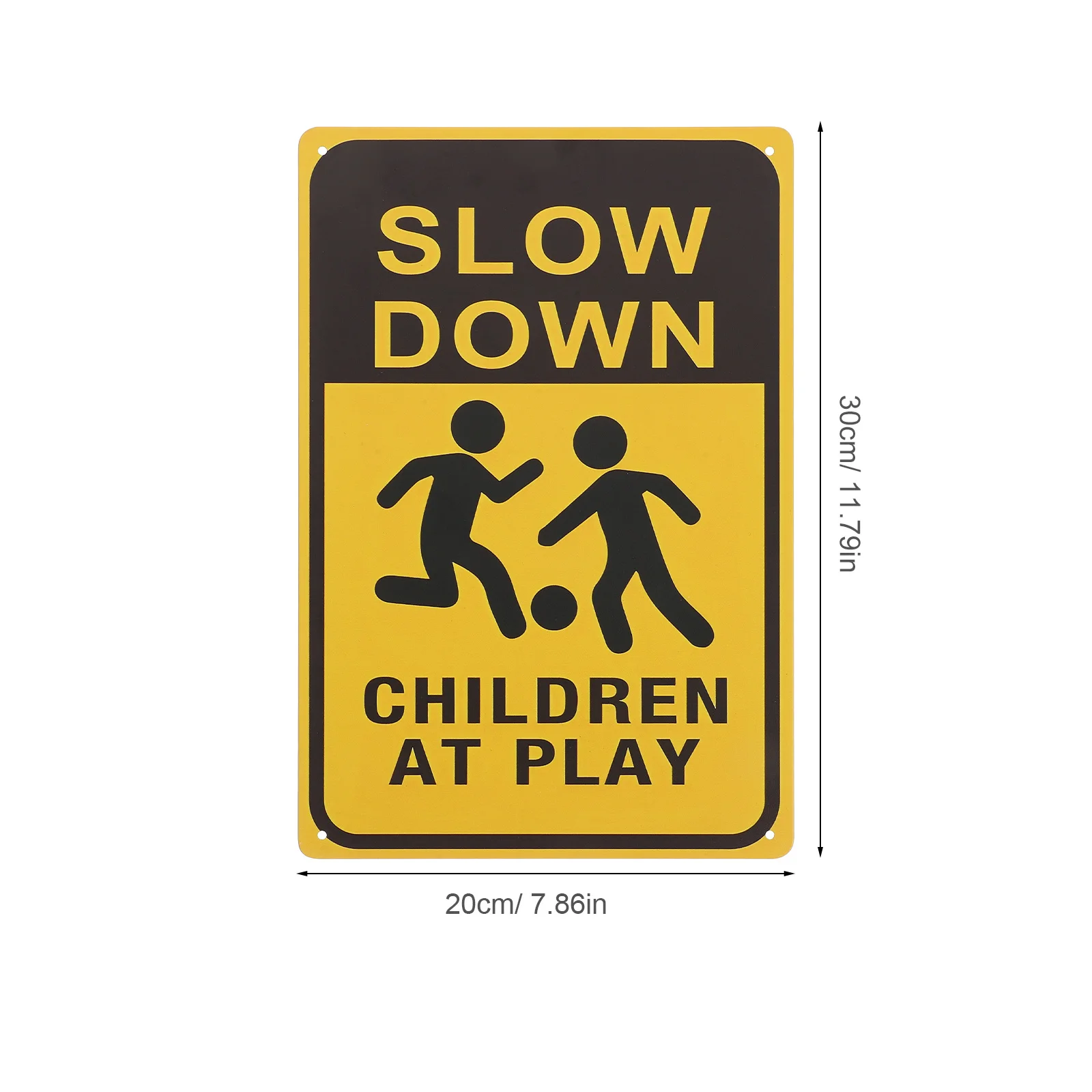 Señales de seguridad para jugar, diseños brillantes y adorables, instalación Simple de Metal duradero, precaución para caminos callejeros, césped, 2 uds.