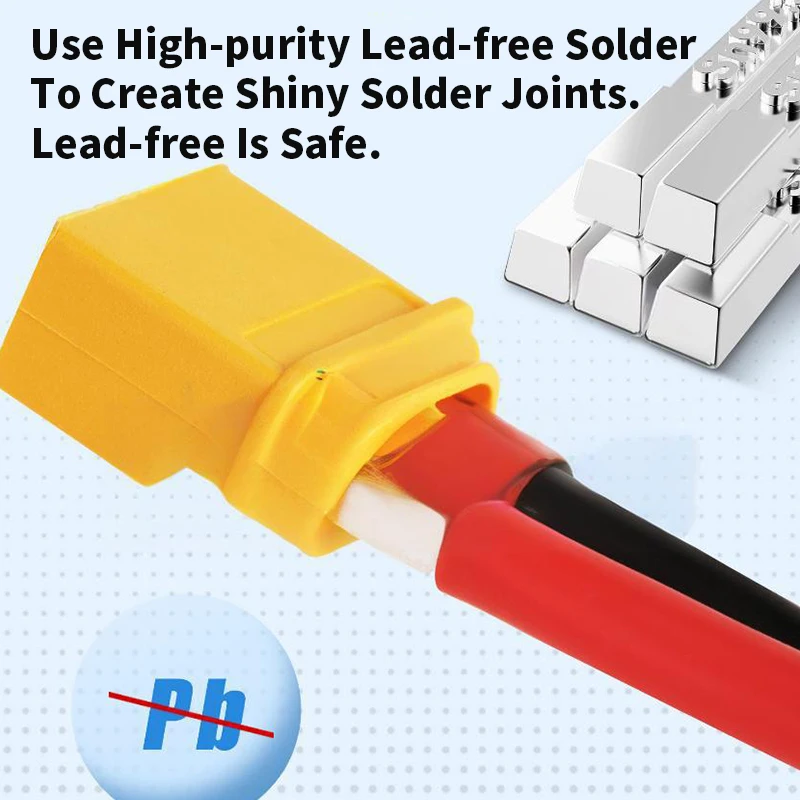 XT60H Male Female Plug with Wire Lithium Battery Charging Connecting Extension Cable 10AWG 12AWG 14AWG Transfer Silicone Cable