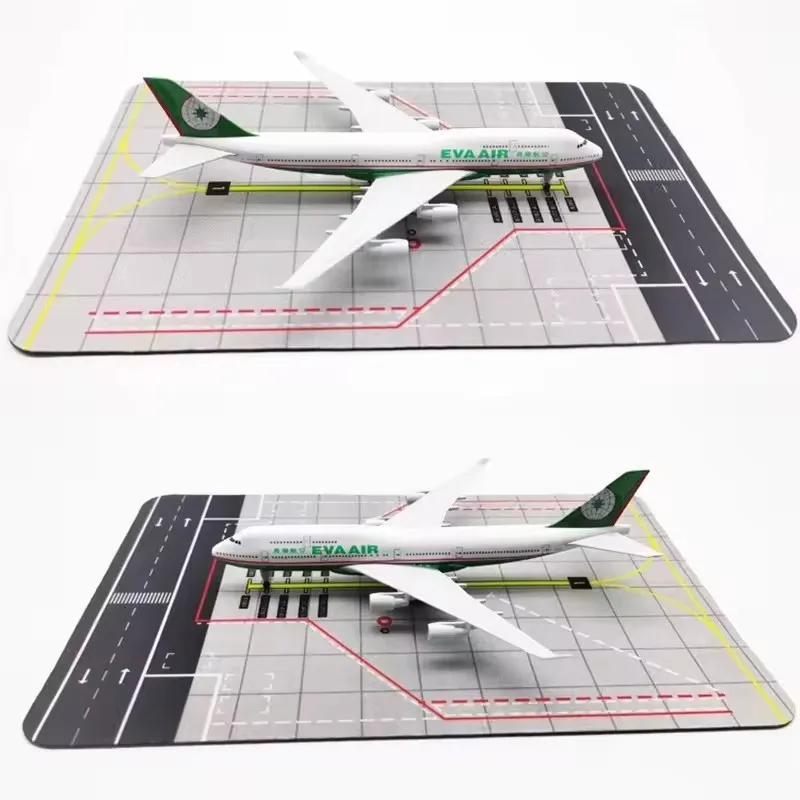 Коврик для взлетно-посадочной полосы 1:400 для Boeing B777/Airbus A380, авиационные модели парковки самолетов на фартуке, сцена в аэропорту