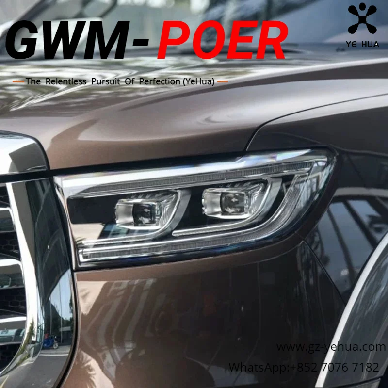 

For Great Wall Poer Gwm 2019 2020 2021 Headlight Lampshade Passenger Version Automobile Parts Tools Accesorios Para Auto