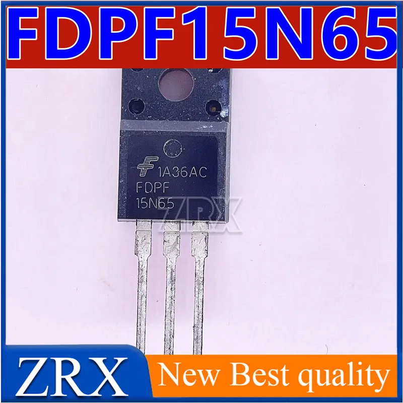 5Pcs/Lot FDPF15N65 15N65 15A/650V TO-220F Field Effect Transistor