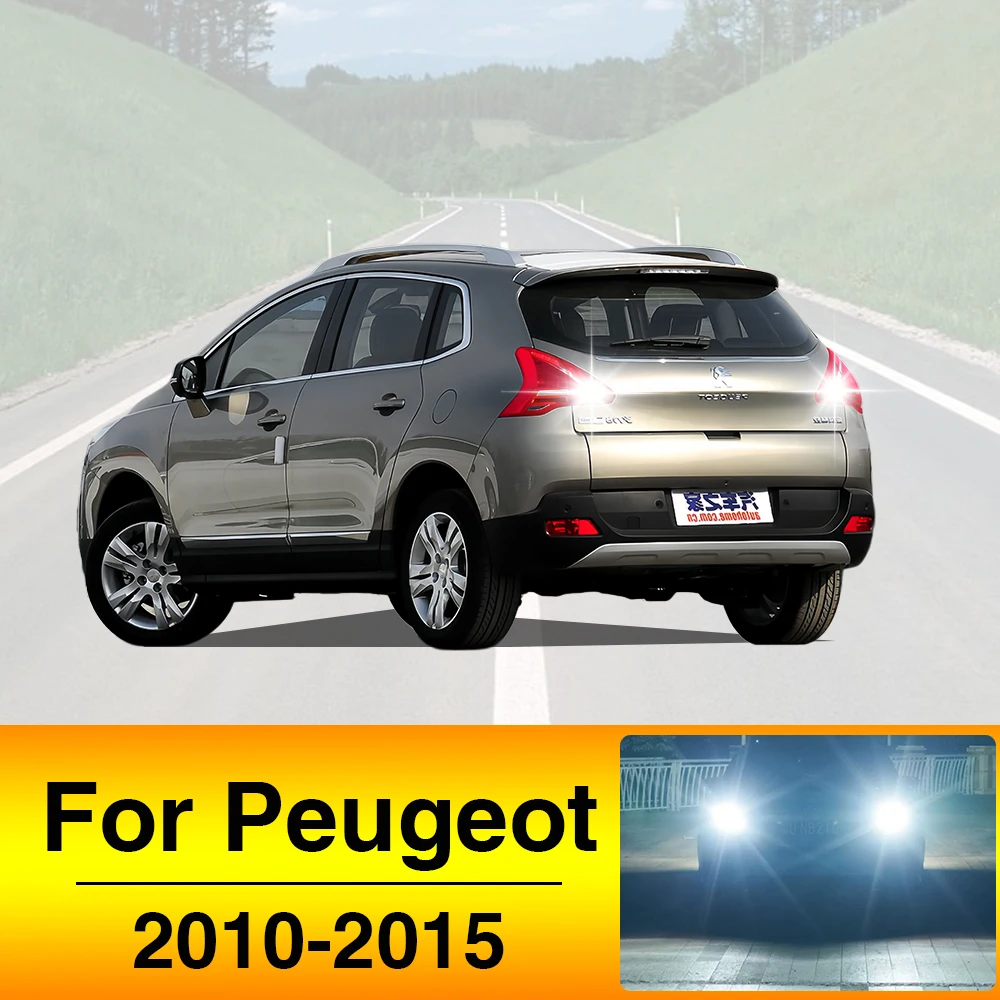 2 Stück LED-Rückfahrleuchten T15 W16W Canbus-Glühbirnen für Peugeot 308 2008 3008 4008 5008 2009 2010 2011 2012 2013 2014 2015