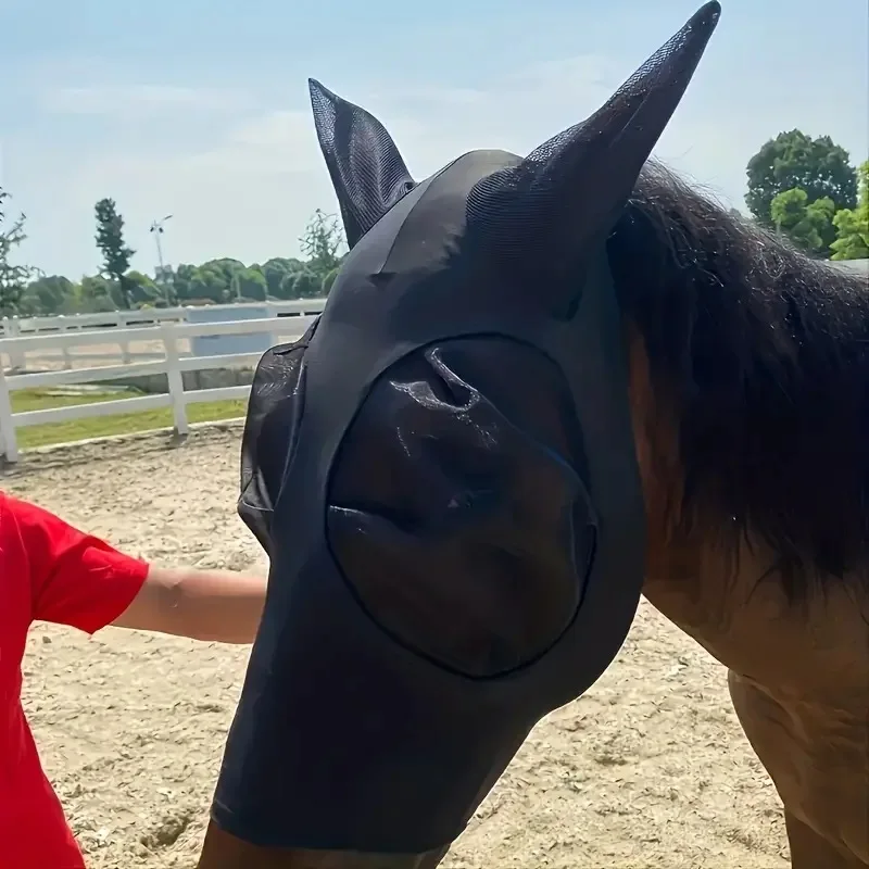 Breathable Insect-Repellent Horse Mask Equestrian Supplies for Fly Prevention