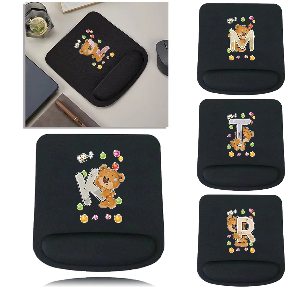 

Коврик для мыши с эргономичной подставкой для запястья, удобный, нескользящий, для ПК, ноутбука, компьютера, серия Bear