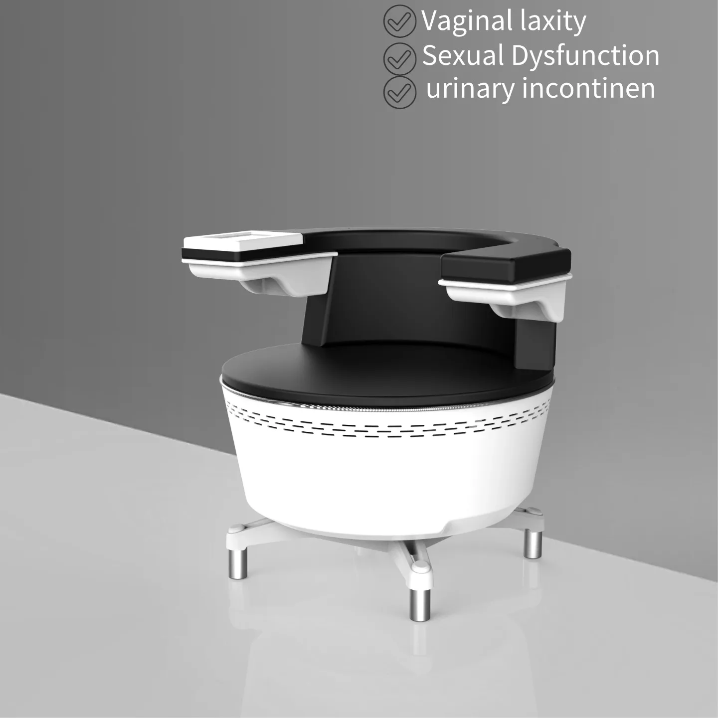 Black Anal Pelvic Floor Muscle Training Chair for Incontinence Postpartum And Prostate Treatment - Medical Health Device