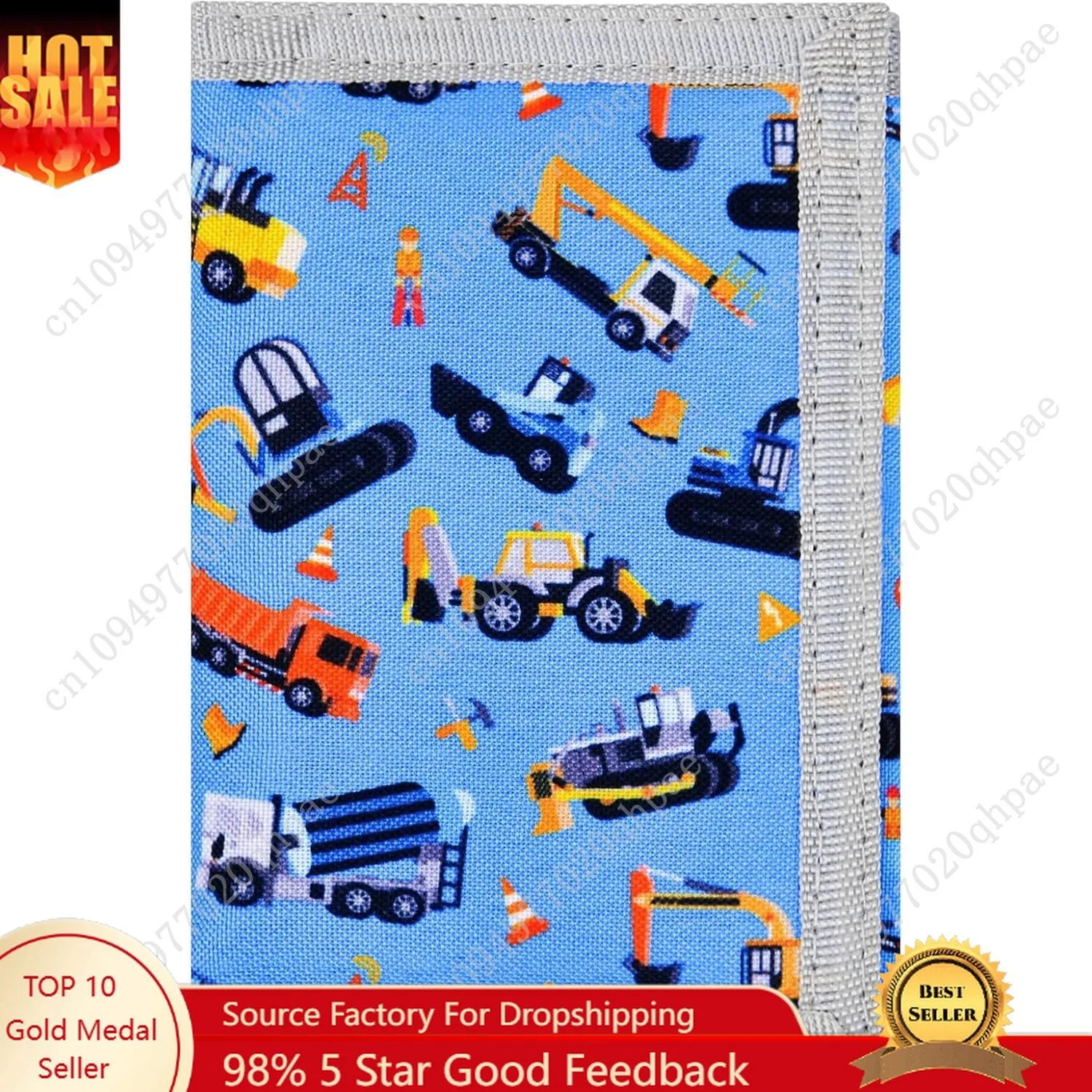 

Kids Wallet for Boys Trifold Wallet for Kids Ages 4-16 with Keychain Holder and Zippered Coin Pocket Durable Boy Wallets, Boys W