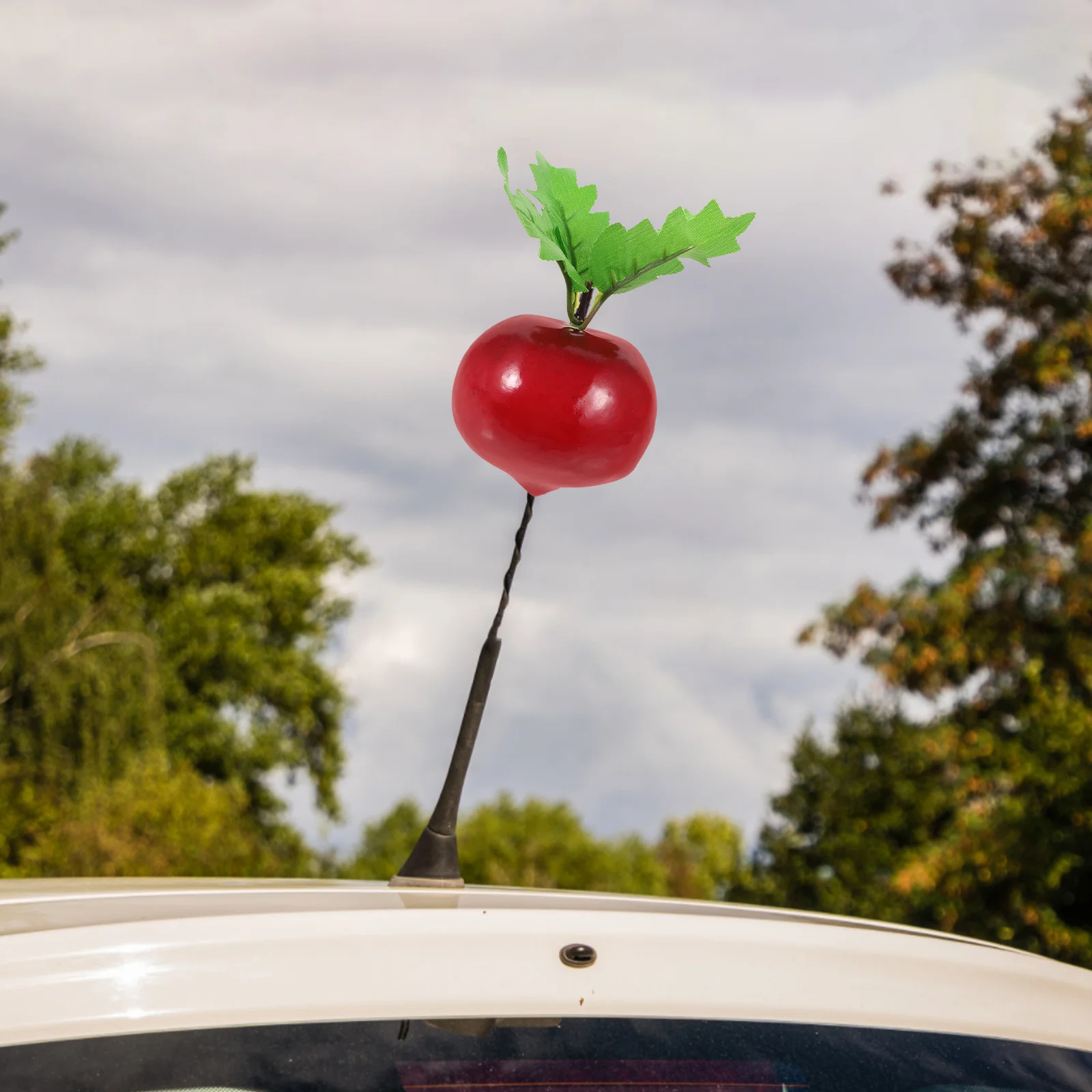 لطيف هوائي السيارة توبر الفجل السيارات الديكور التصميم الخارجي ملحق لسيارات الدفع الرباعي لوحة القيادة هدية تعديل السيارة الفريدة #3