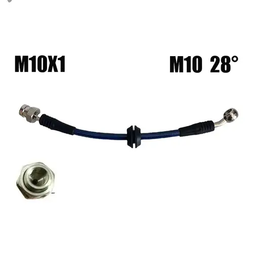 M10 10X1Automotive Hydraulic Brake Pipe Steel Wire Braided Brake Steel Throat Clutch Oil Pipe Inches Offroad Suspension Lift Kit - Image 18
