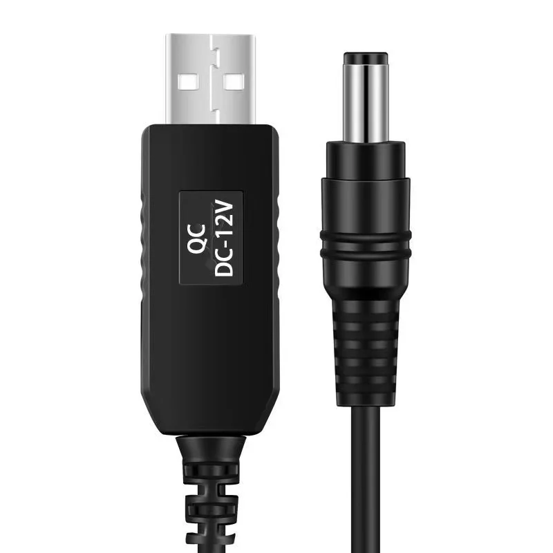 Step ettes Tech-Ligne d'alimentation USB, convertisseur USB, câble adaptateur, prise 2.1x5.5mm, DC 5V à DC 9V, 12V