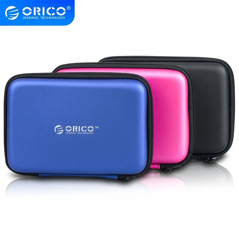 

ORICO 2.5 Inch Hard Disk Box Solid Color Protection Bag Portable Hard Disk Case Suitable for Hard Disk Storage Protection Case