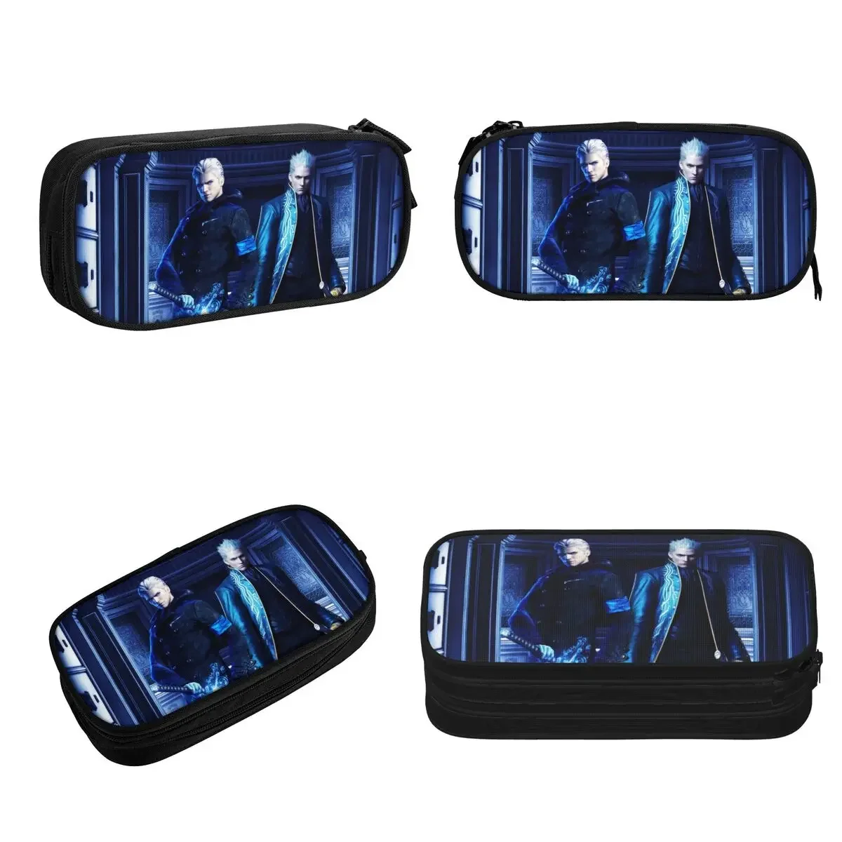 Vergil From The Devil May Cry Series Pencil Cases Large Capacity Pen Bags Pen Box Pencil Pouch For Boy Girls Students Stationery