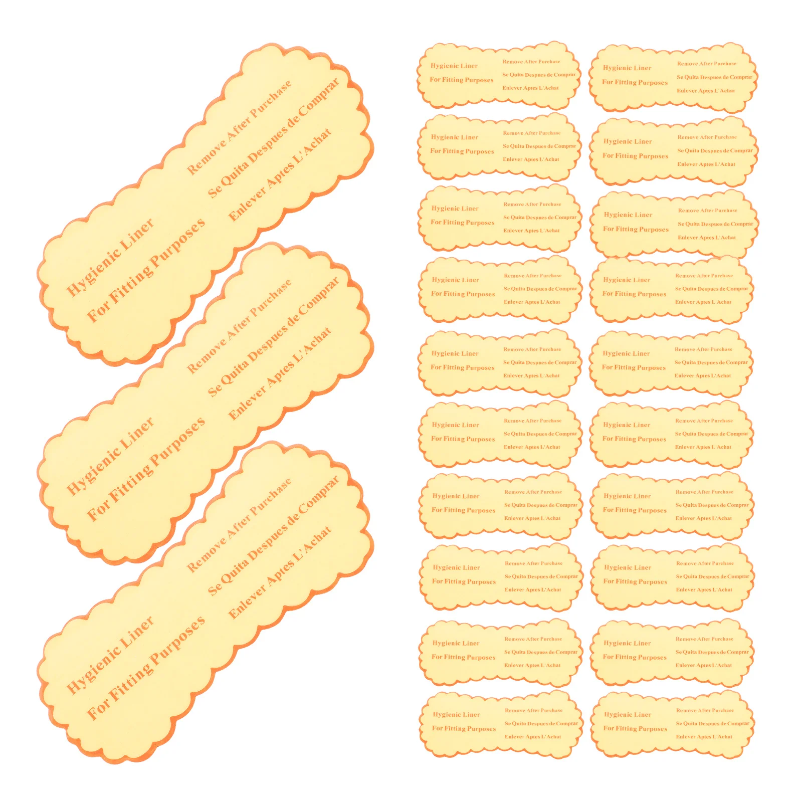 Hygienic Swimsuit Label Sticker Clear Stickers For Underpants Protective Panties