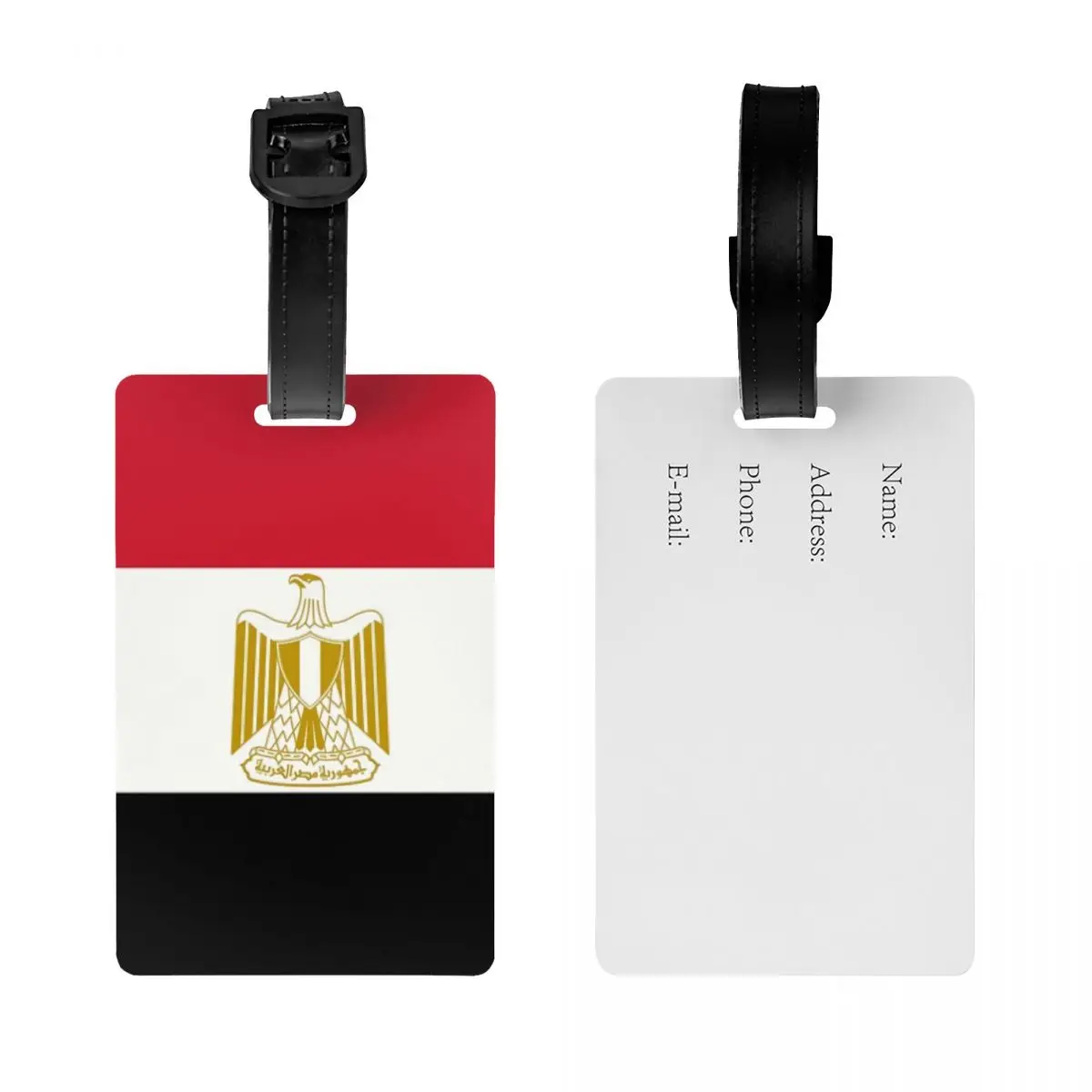 Custom Egypt Flag Luggage Tags Custom Patriotism Baggage Tags Privacy Cover Name ID Card