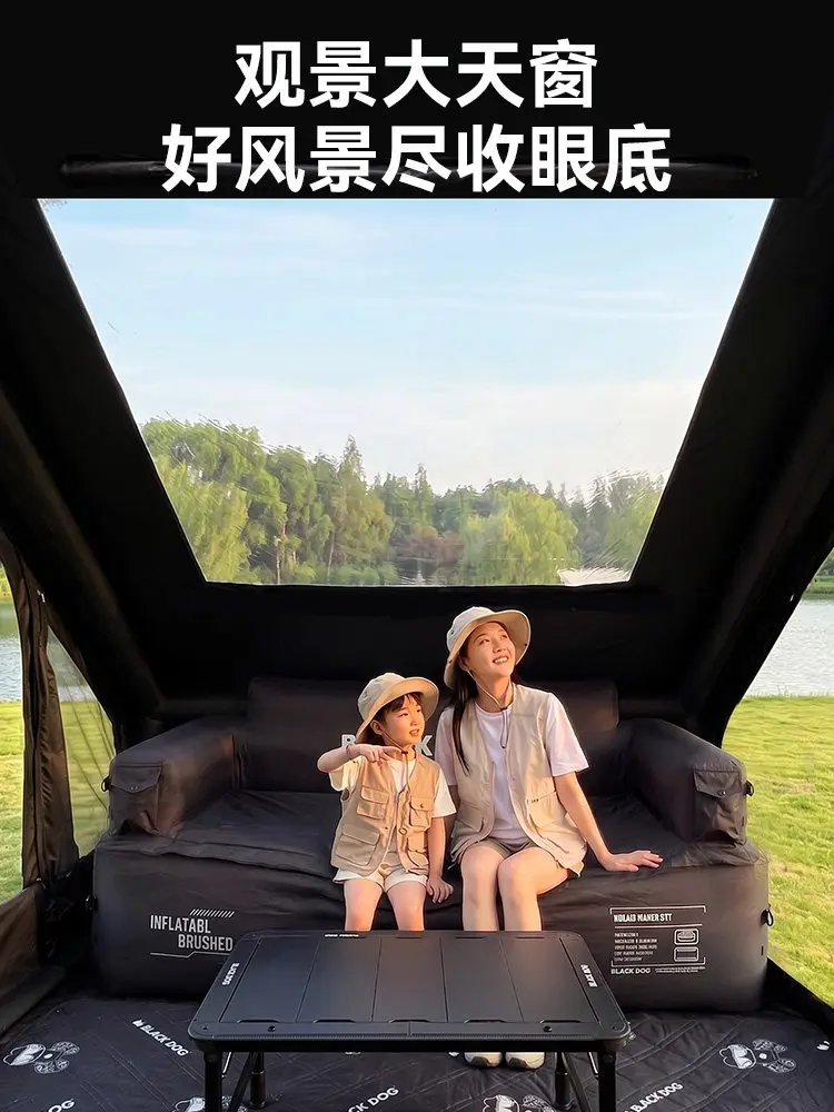 BLACKDOG Black Dog Inflatable Tent Outdoor Camping Outdoor Overnight Rainstorm Protection Windproof Vinyl Sunscreen Tent