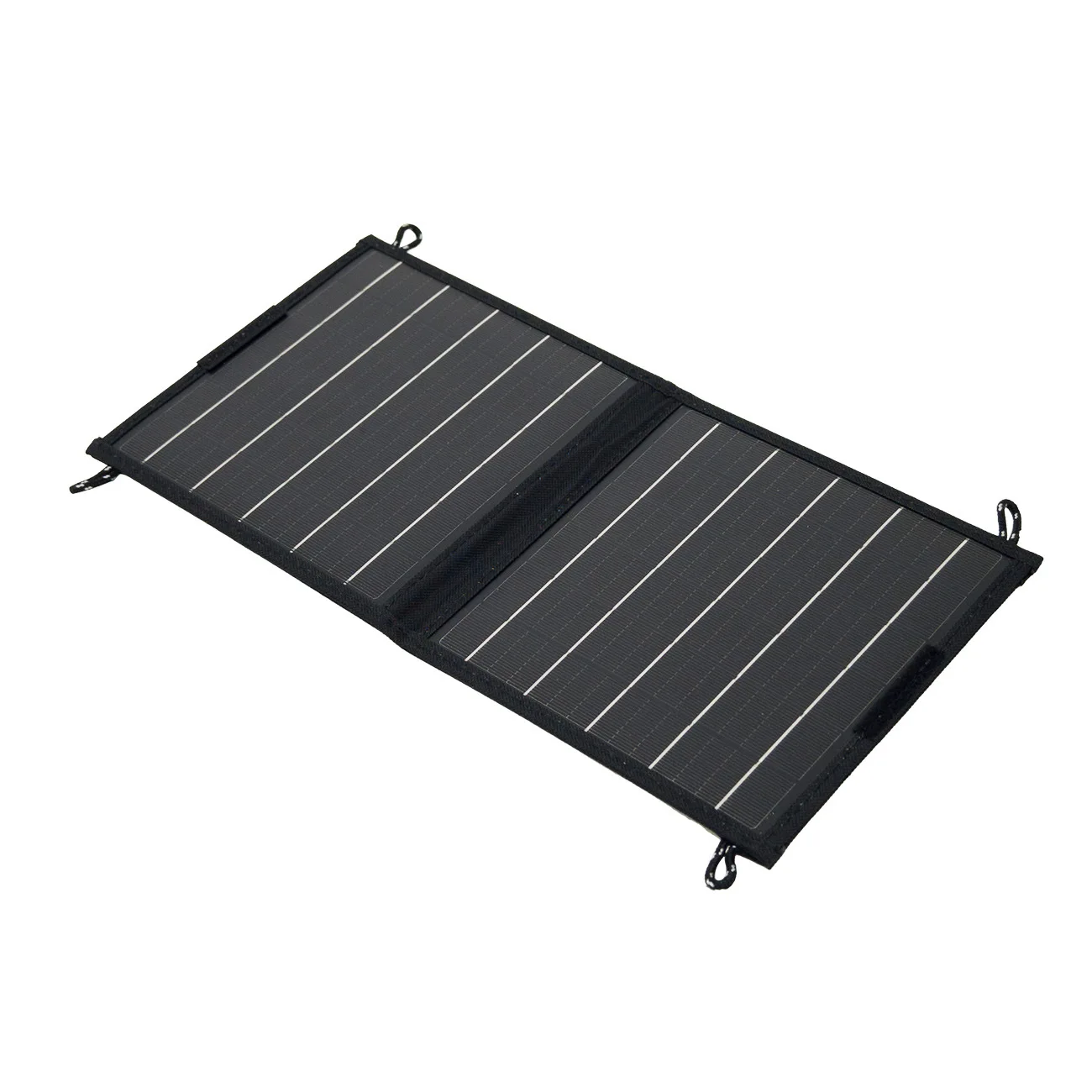 شاحن شمسي محمول 10 وات قابل للطي مع مخرج USB مزدوج ونوع C وبنك طاقة شمسي مدمج للتخييم في الهواء الطلق والمشي لمسافات طويلة في حالات الطوارئ #6