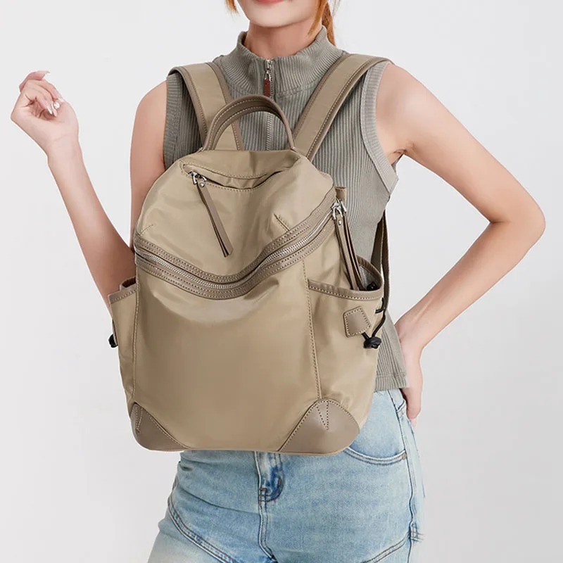 

2026 High Quality Luxury Women Backpack Nylon Female Handbag Students Schoolbag Travel Bag Pack Knapsack New Fashion