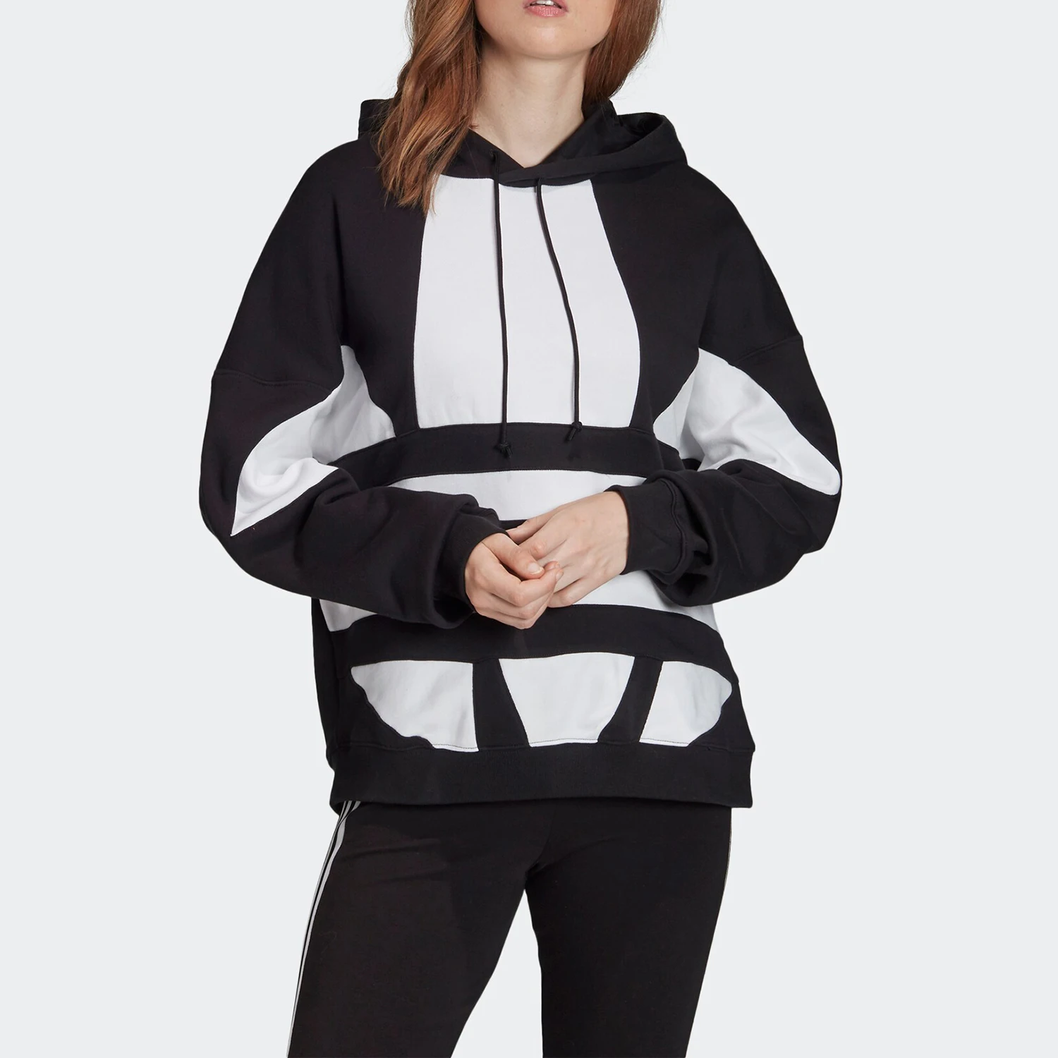 

Женская повседневная спортивная толстовка с капюшоном Adidas Authentic New Season Trefoil FS1308