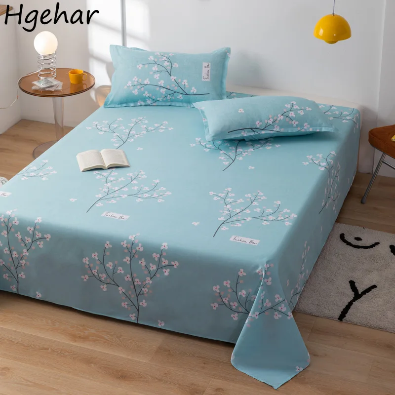 Plaid Queen King Bed Sheets Soft Washable Four Seasons Home Textile Mattress Cover Anti-dirty Bedclothes Bedsheet for Students