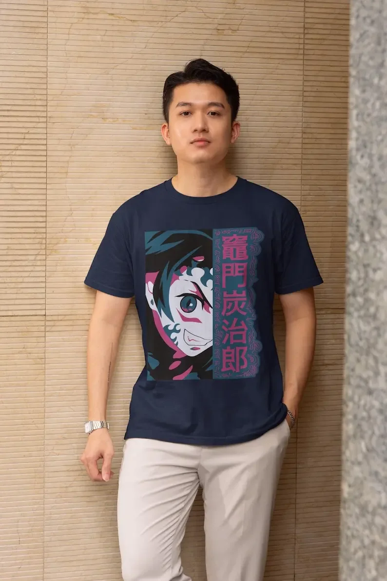 Dark Transformation Unisex T-shirt - Japanese Manga Design, Epic Samurai Hero, Otaku Apparel, Taisho Era Style, Classic Japan Ae