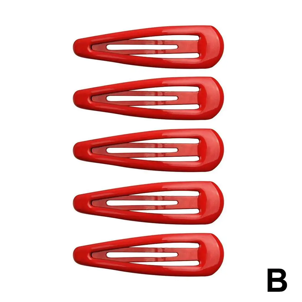 5 шт./партия Новинка Красная звезда зажим для Девушки капли воды заколка чёрная заколка для волос женские серебряные заколки для волос аксессуары Kawaii Bb Cli O9w2