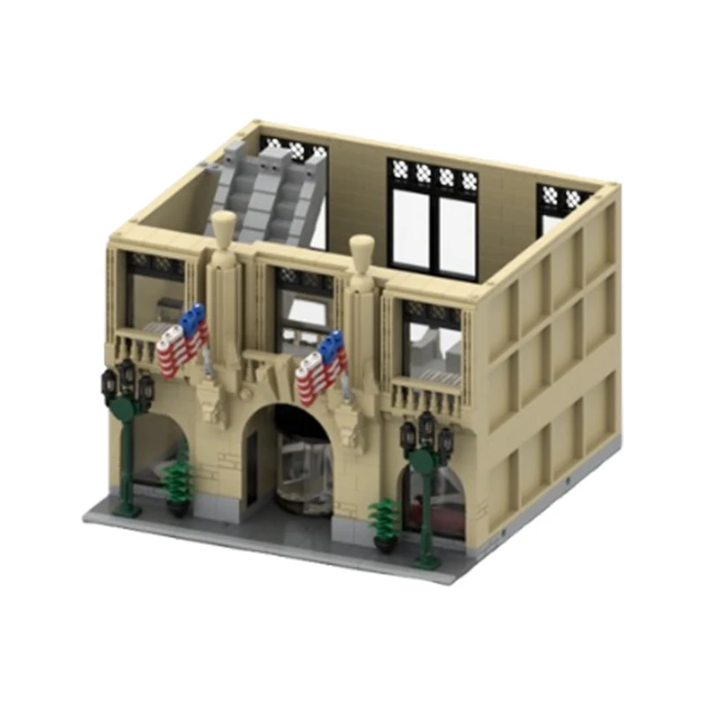Spot MOC-146947 5595pcs montagem de partículas pequenas blocos de construção construção vista rua edifício casa modelo de construção brinquedo
