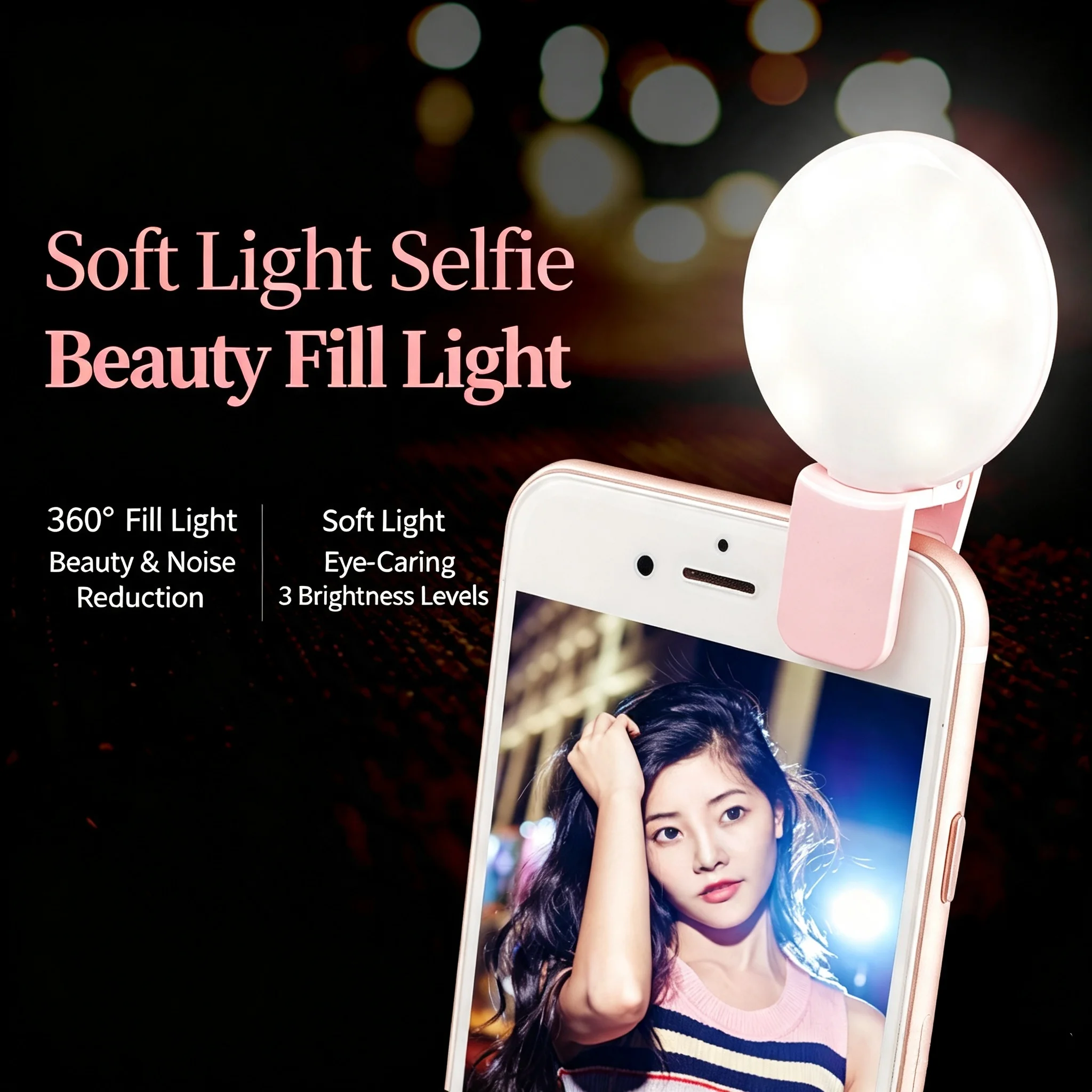 Photography Lighting Video - Mini Q Round Selfie Fill Light
