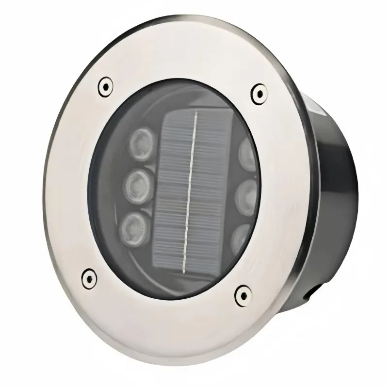 6w Solar Wireless Light Emitting Diode Buried Underground Deck Light IP67 Waterproof Garden Solar Inner Foot Light