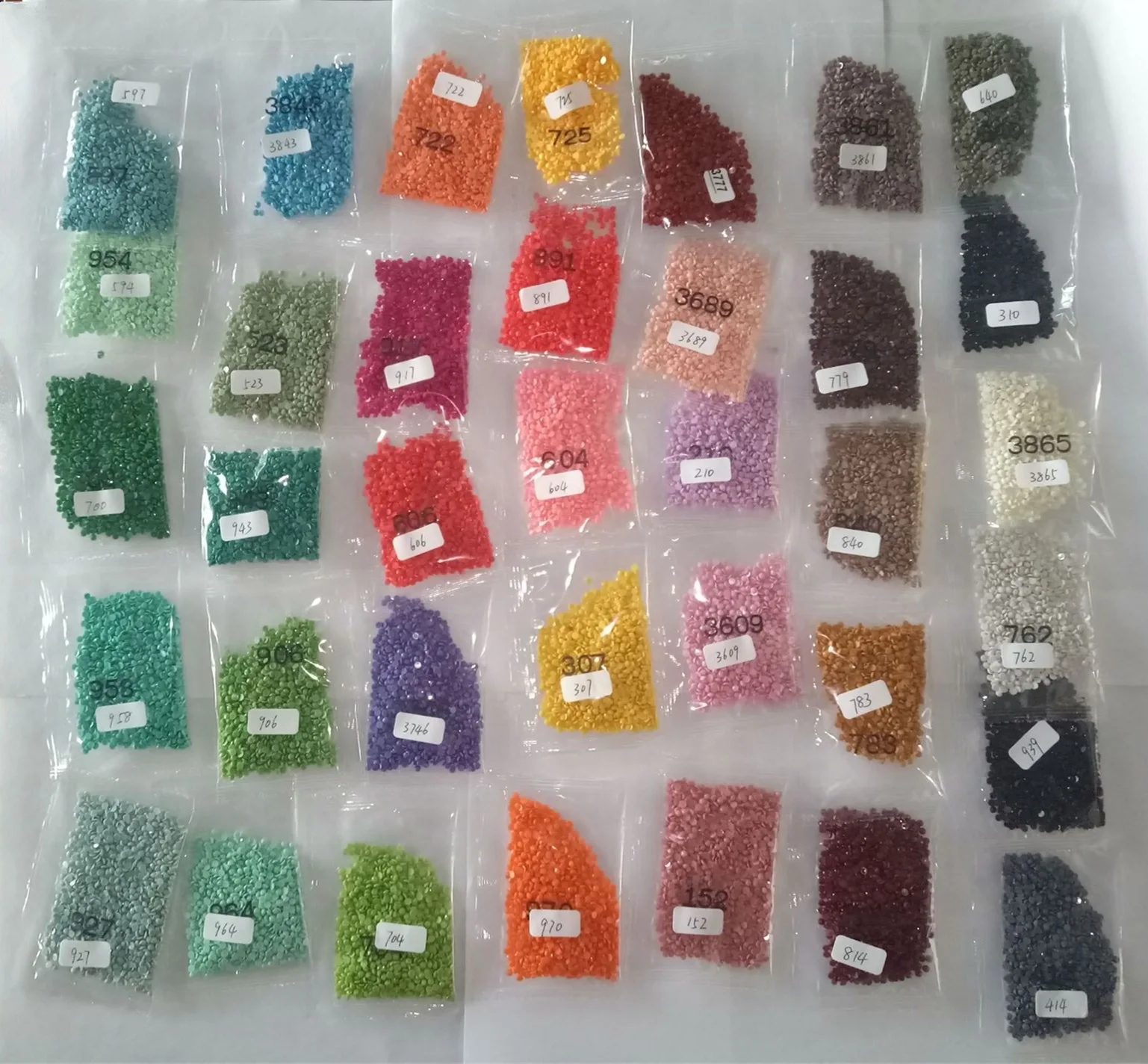 Diamond Drawing Tool DMC36 Color 60 Color Diamond Cube Round Diamond Bag Acrylic Diamond Bag Small Bag Set