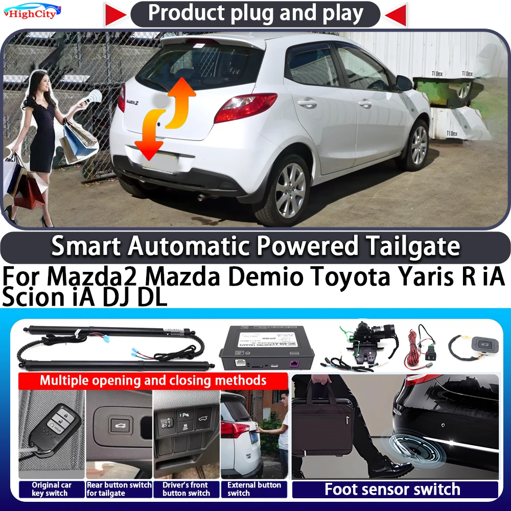For Mazda2 Mazda Demio Toyota Yaris R iA Scion iA DJ DL OEM Smart Automatic Powered Tailgate Key Control Close Power Tailgate