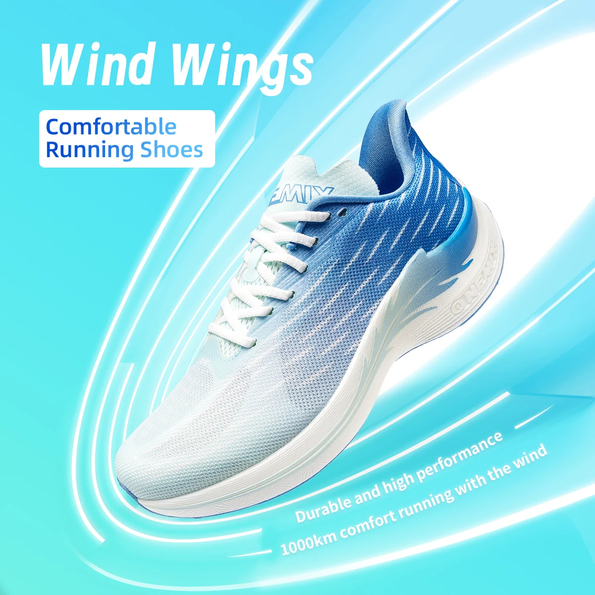 Onemix-Zapatillas deportivas de malla transpirable para hombre y mujer, zapatos deportivos informales para maratón, ligeros, para exteriores, 2024