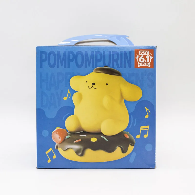 Sanrio Pom Pom Purin Music Toys Kawaii Cute Doll Gifts Toy Model Anime Figures Collect Ornaments