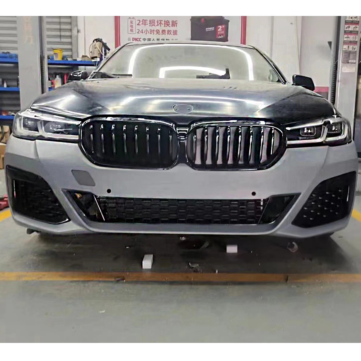 Hot selling  automobile car bumpers conversion body kit for BMW 5 SERIES F10 2011-2017 change to G30 Lci 2021.