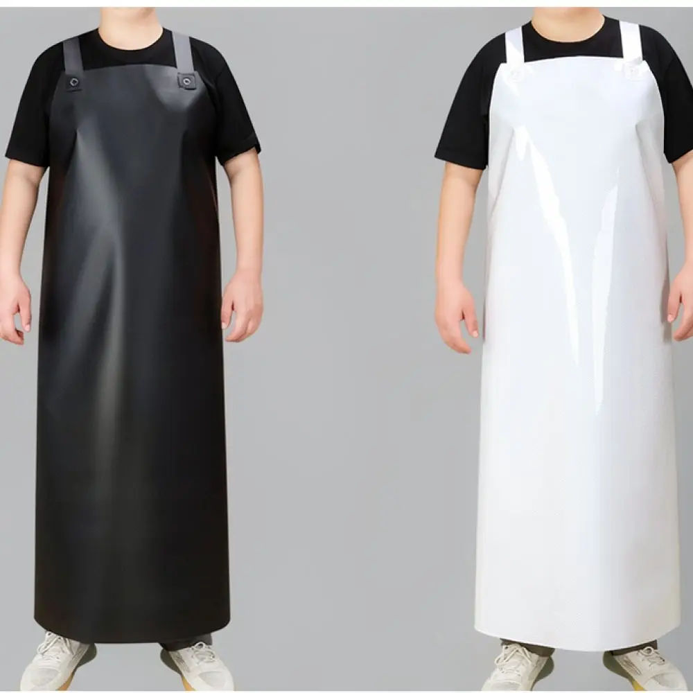 Heavy Duty Waterproof TPU Apron Oil Proof Anti Stain Kitchen Bib For Men Women Chef Dishwashing Painting Gardening Workshop Tool